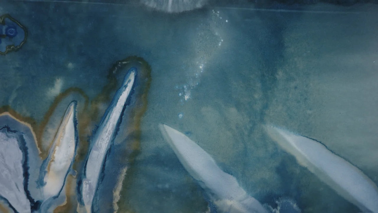 Maturing Nocturne No. 117 - Wet Cyanotype Print
